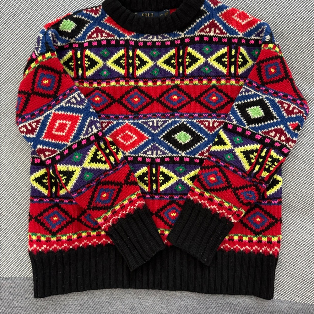 Ralph Lauren Multicolor Geometric Crewneck Sweater